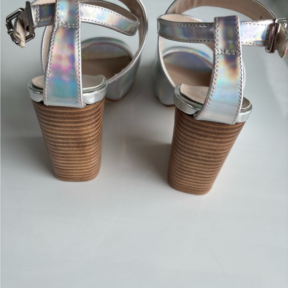 Victoria's Secret Holographic Strappy Sandals - Picture 4 of 11